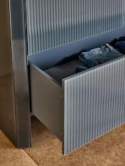 MADE.COM Blue Glass Eleni Double Wardrobe - Image 3 of 6