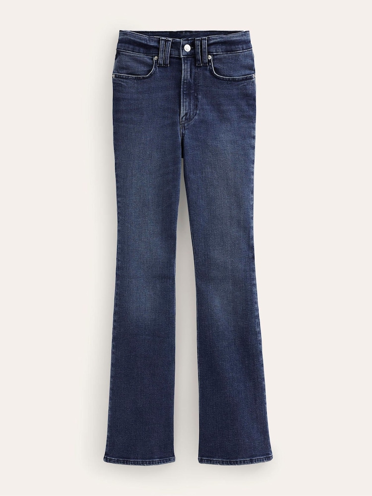Boden Blue Mid Rise Slim Flare Jeans - Image 3 of 3