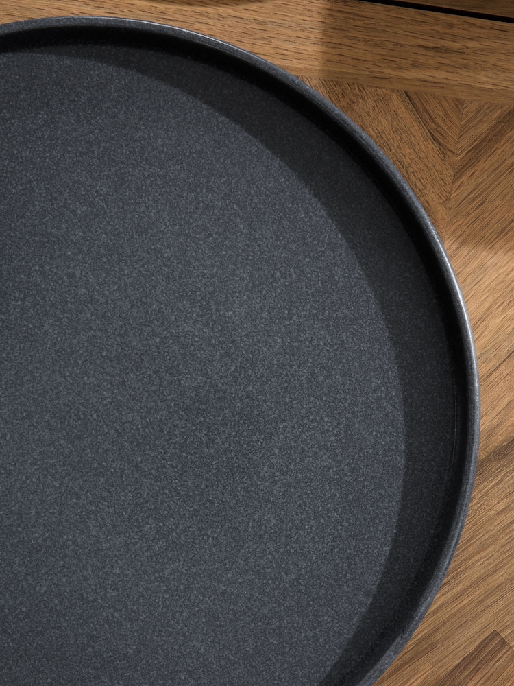 12 Piece Charcoal Grey Stamford Dinner Set - Image 4 of 5
