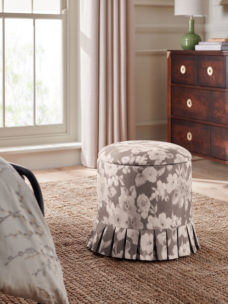Laura Ashley Fleetham Haze Chestnut Brown Fifield Stool - Image 1 of 7