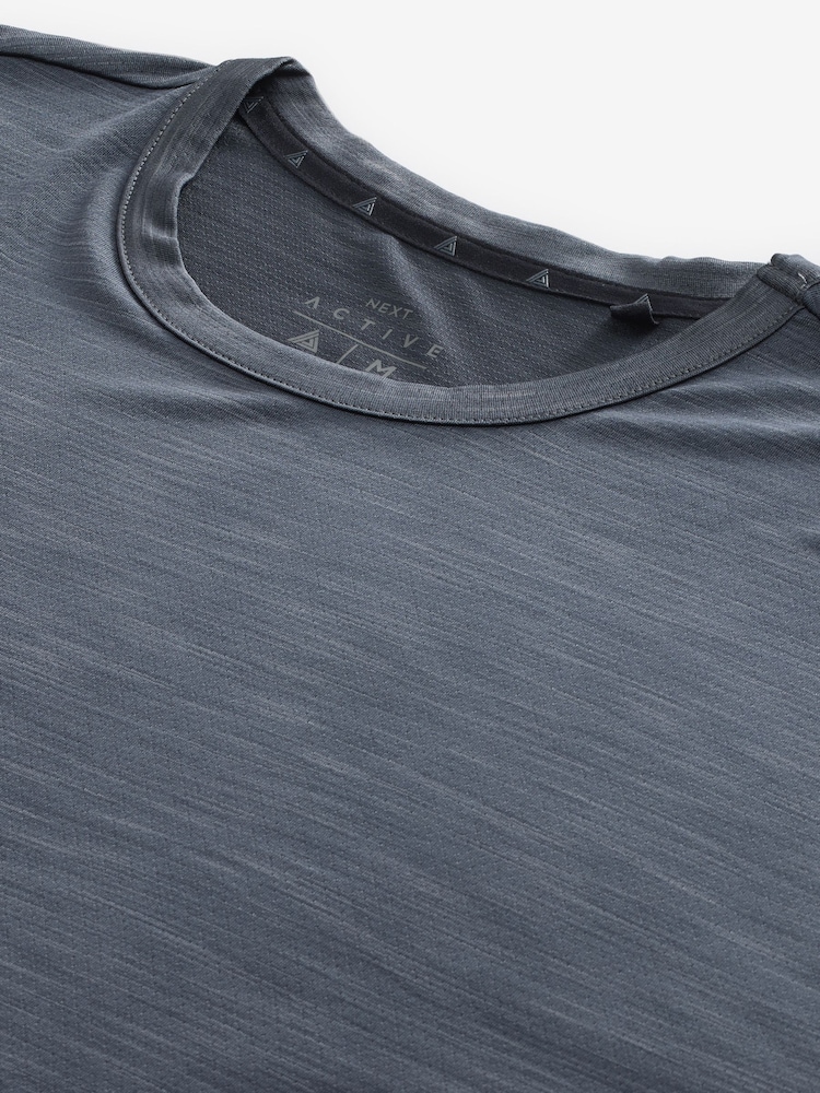 Charcoal Grey Active Gym Training T-Shirt - Image 9 of 9 Charcoal Grey Active Gym Training T-Shirt - Image 9 of 9