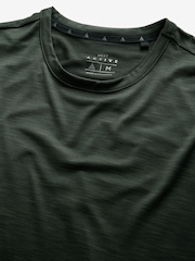 Khaki Green Active Mesh Long Sleeve Training Top - Image 9 of 10