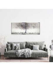 Art Marketing Silver Aurora Canvas Wall Art - Image 1 of 2