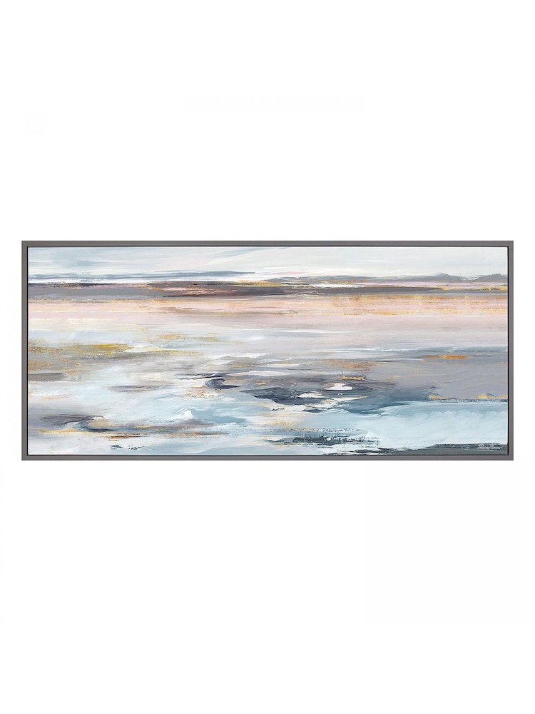 Art Marketing Grey Even Tide Canvas Wall Art - Image 2 of 2