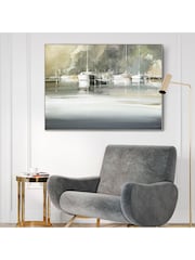 Art Marketing Gold Marina Morning Canvas Wall Art - Image 1 of 3