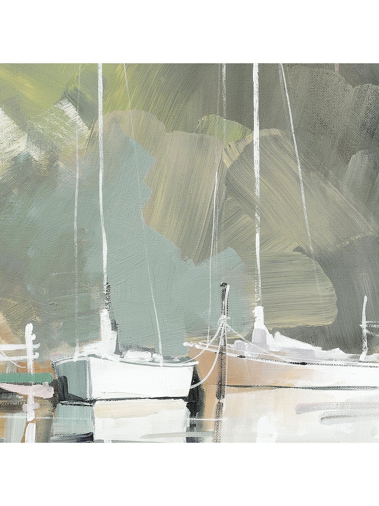 Art Marketing Gold Peaceful Mooring Canvas Wall Art - Image 2 of 3 Art Marketing Gold Peaceful Mooring Canvas Wall Art - Image 2 of 3