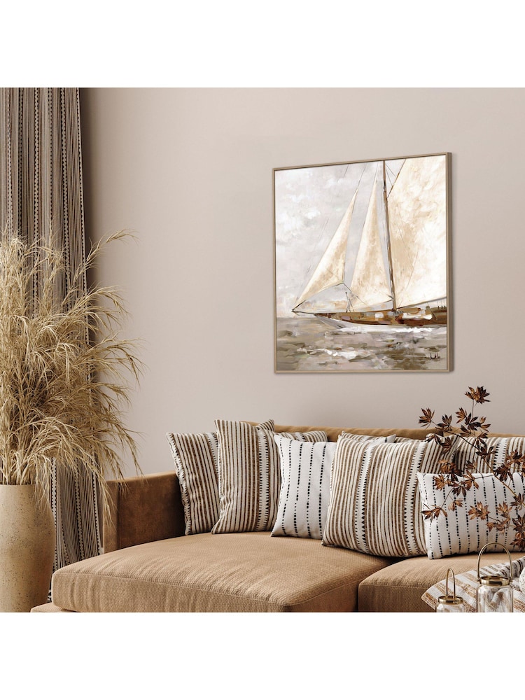 Art Marketing Gold Bon Voyage Canvas Wall Art - Image 1 of 3