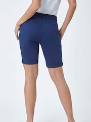 Roman Blue Cotton Blend Chino Shorts - Image 3 of 5