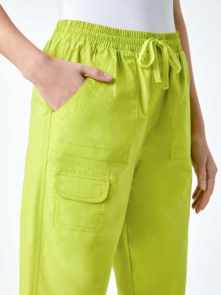 Pantaloni tip cargo Roman 100% bumbac cu croială scurtă - Imaginea 5 din 5