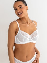Pour Moi White Non Padded Underwired New Romance Bra - Image 1 of 4