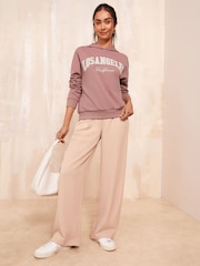 Friends Like These Pink Graphic Slogan Jersey Hoodie - Image 2 of 4