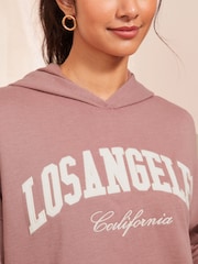 Friends Like These Pink Graphic Slogan Jersey Hoodie - Image 3 of 4
