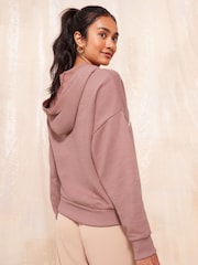 Friends Like These Pink Graphic Slogan Jersey Hoodie - Image 4 of 4