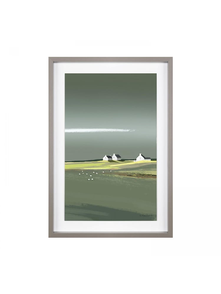Art Marketing Grey Aura Framed Wall Art - Image 2 of 2