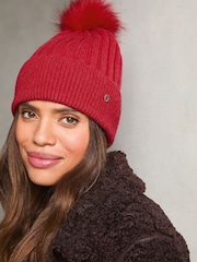Lipsy Уютные ребристые головные уборы с шерстью - Изображение 2 из 3