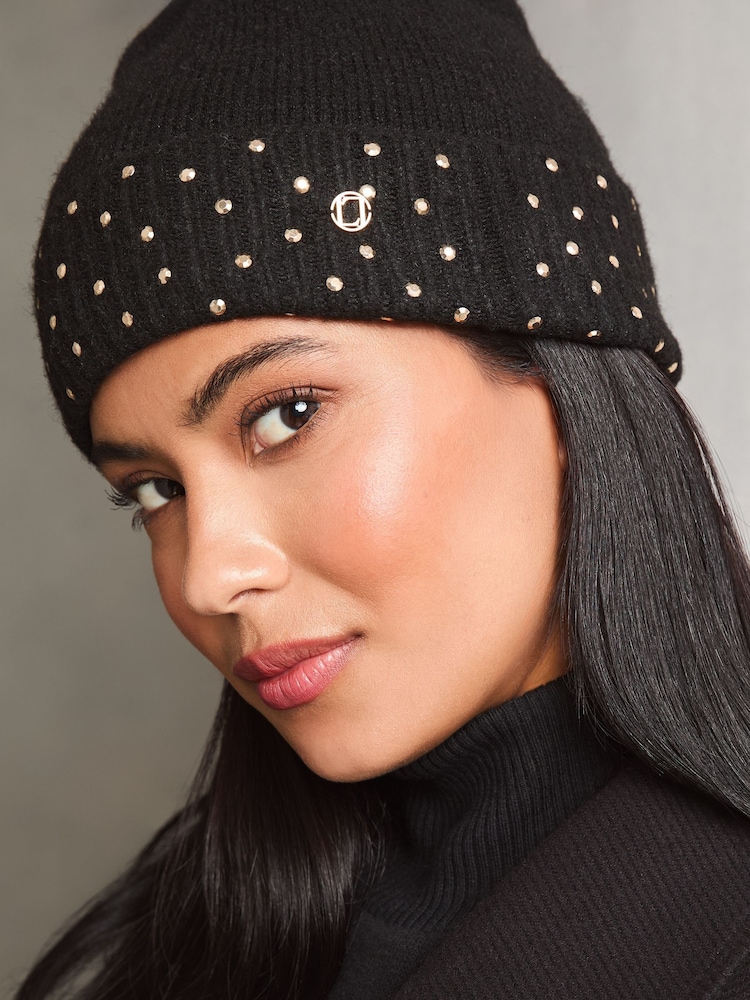 Lipsy Cosy Studded Pom čepica klobuki in kape; pokrivala - Slika 2 iz 4