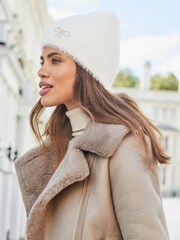 Lipsy Уютный бант с отделкой шапочка - Image 2 of 3