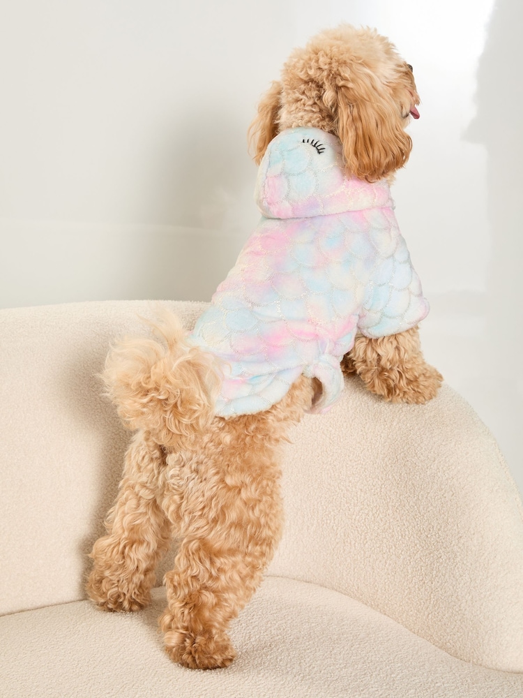 Pink - Lipsy Superweicher, kuscheliger Hundebademantel - Bild 3 von 3