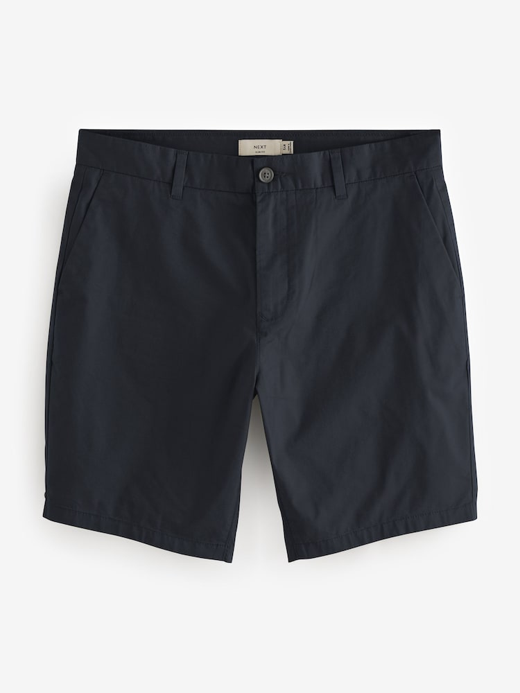 Navy Lightweight Slim Fit Stretch Chinos Shorts - Image 5 of 8