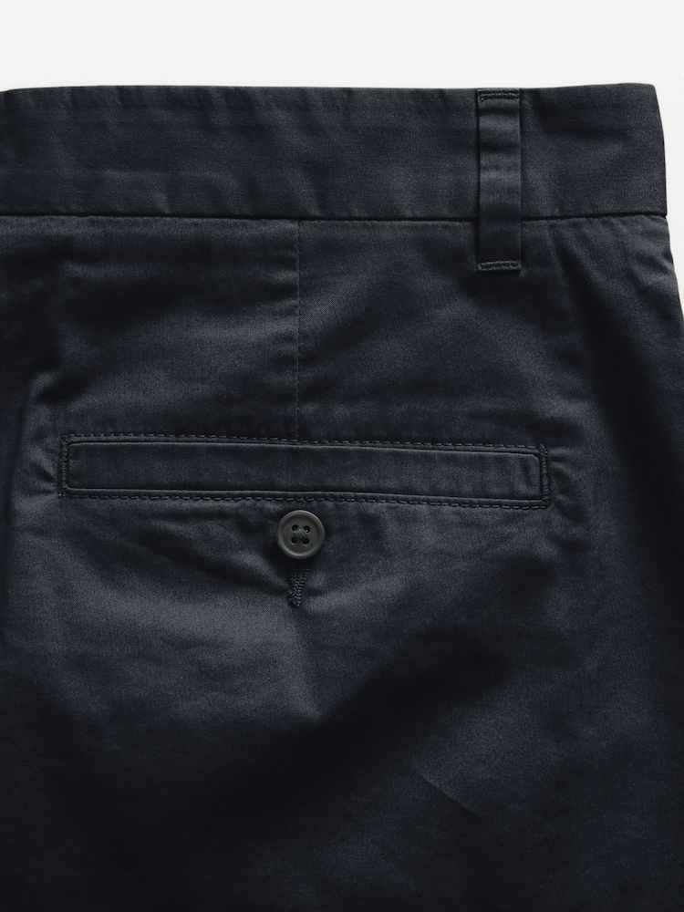 Navy Lightweight Slim Fit Stretch Chinos Shorts - Image 7 of 8