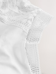 Wit - Slip van kant en microvezel - Afbeelding 6 van 6