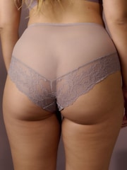 Mauve Purple High Rise Lace Knickers 2 Pack - Image 3 of 10