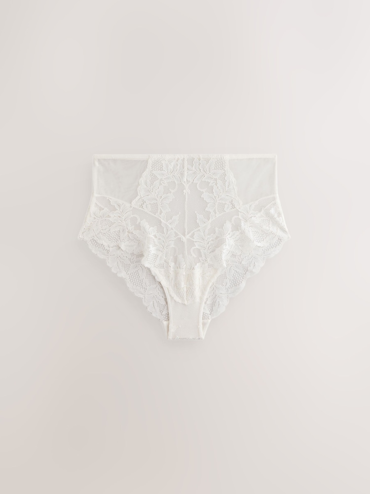 Mauve Purple High Rise Lace Knickers 2 Pack - Image 8 of 10