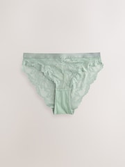 Green/Berry/Mint Lace Knickers 3 Pack - Image 11 of 13