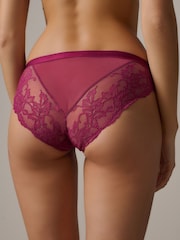 Green/Berry/Mint Lace Knickers 3 Pack - Image 4 of 13