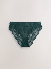 Green/Berry/Mint Lace Knickers 3 Pack - Image 9 of 13