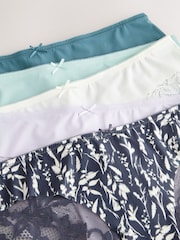 Pastels Brazilian No VPL Lace Back Briefs 5 Pack - Image 10 of 11