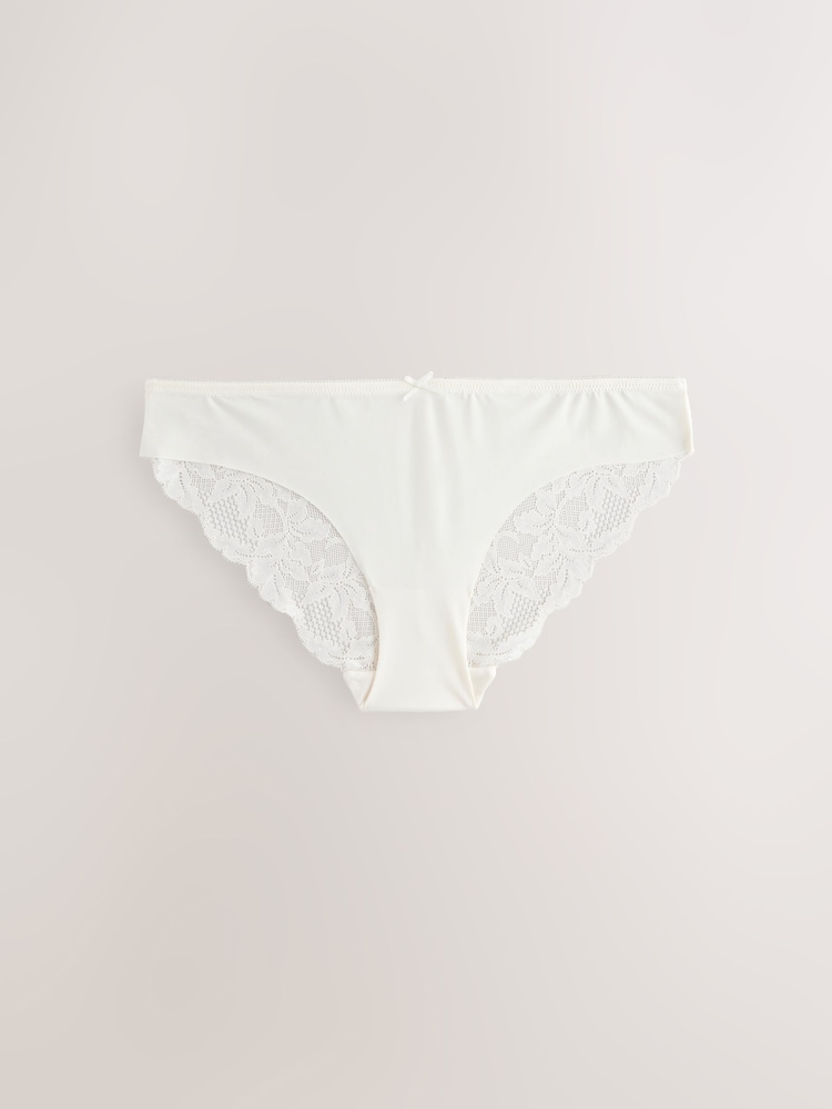 Pastelle - Nahtlose Slips mit Spitzenrückseite im 5er-Pack - Image 5 of 8