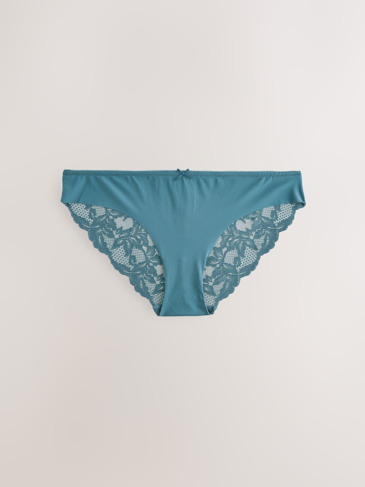 Pastelle - Nahtlose Slips mit Spitzenrückseite im 5er-Pack - Image 8 of 8