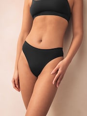 Black Thong Seamless Rib Knickers 3 Pack - Image 2 of 10