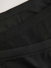 Black Thong Seamless Rib Knickers 3 Pack - Image 9 of 10