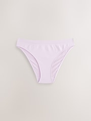 Navy/Lilac/Cream High Leg Seamless Rib Knickers 3 Pack - Image 7 of 10