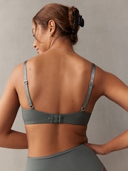 self. Khaki Pad Plunge Smoothing Scoop Bra - Image 2 of 11