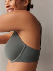self. Khaki Pad Plunge Smoothing Scoop Bra - Image 4 of 11