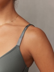 self. Khaki Pad Plunge Smoothing Scoop Bra - Image 5 of 11