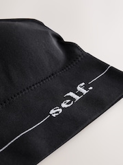 self. Black Strappy Seamfree Logo Bralette - Image 6 of 7