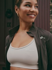 self. Taupe Strappy Non Wire Sports Bra - Image 1 of 8