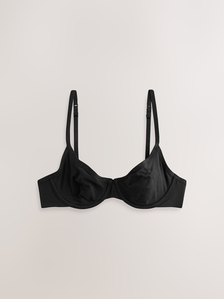 Noir - Soutien-gorge balconnet sans rembourrage - Image 7 of 9