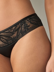 Noir - Culotte Dentelle Et Microfibre - Image 3 of 6