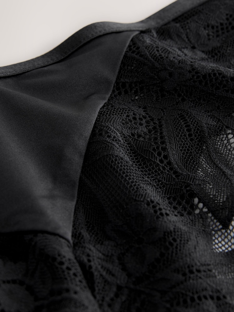 Noir - Culotte Dentelle Et Microfibre - Image 6 of 6