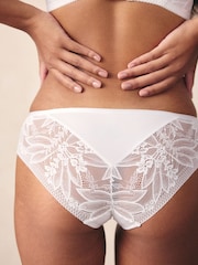 Blanc - Culotte Dentelle Et Microfibre - Image 2 of 9