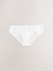 Blanc - Culotte Dentelle Et Microfibre - Image 7 of 9