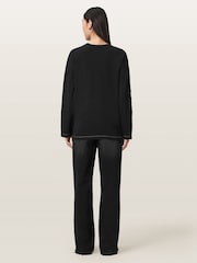 AllSaints Black Fable Bootcut Jeans - Image 6 of 7