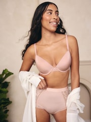 Светло-розовая - Трусы из кружева и микрофибры - Image 4 of 11