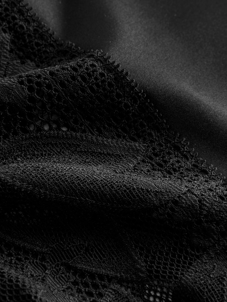 Noir - Culotte Dentelle Et Microfibre - Image 4 of 5