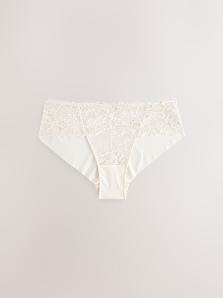 Crème - Culotte Dentelle Et Microfibre - Image 7 of 9